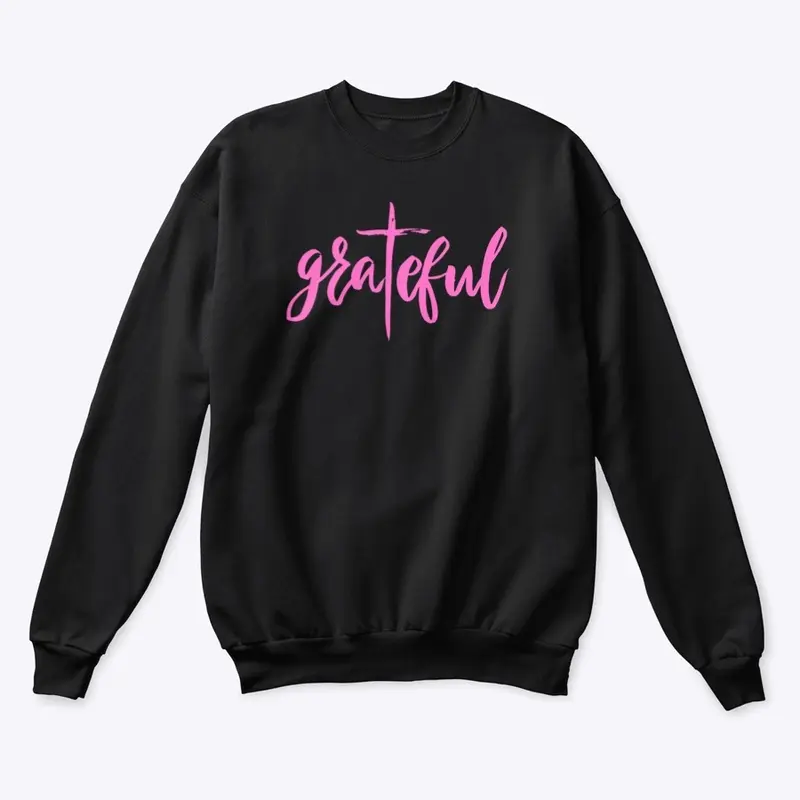 Grateful For The Cross (Hot Pink)