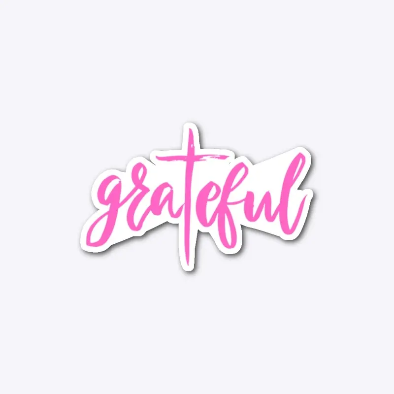 Grateful For The Cross (Hot Pink)