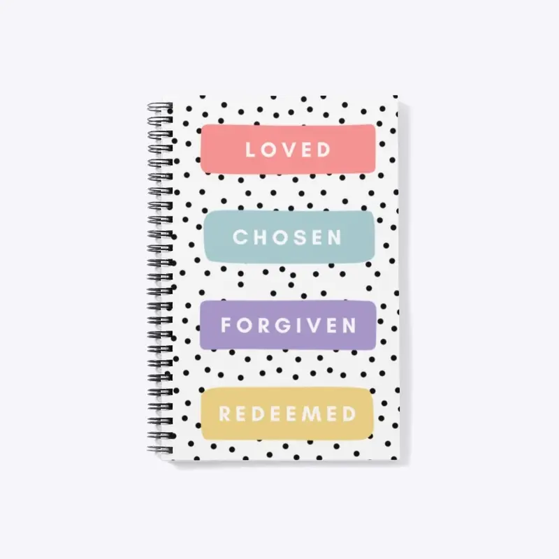 Loved Polka Dot Notebook