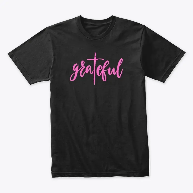 Grateful For The Cross (Hot Pink)